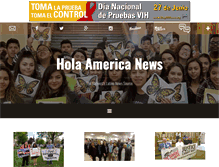 Tablet Screenshot of holaamericanews.com